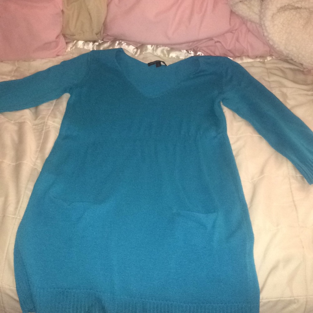 Sweater dress/turquoise